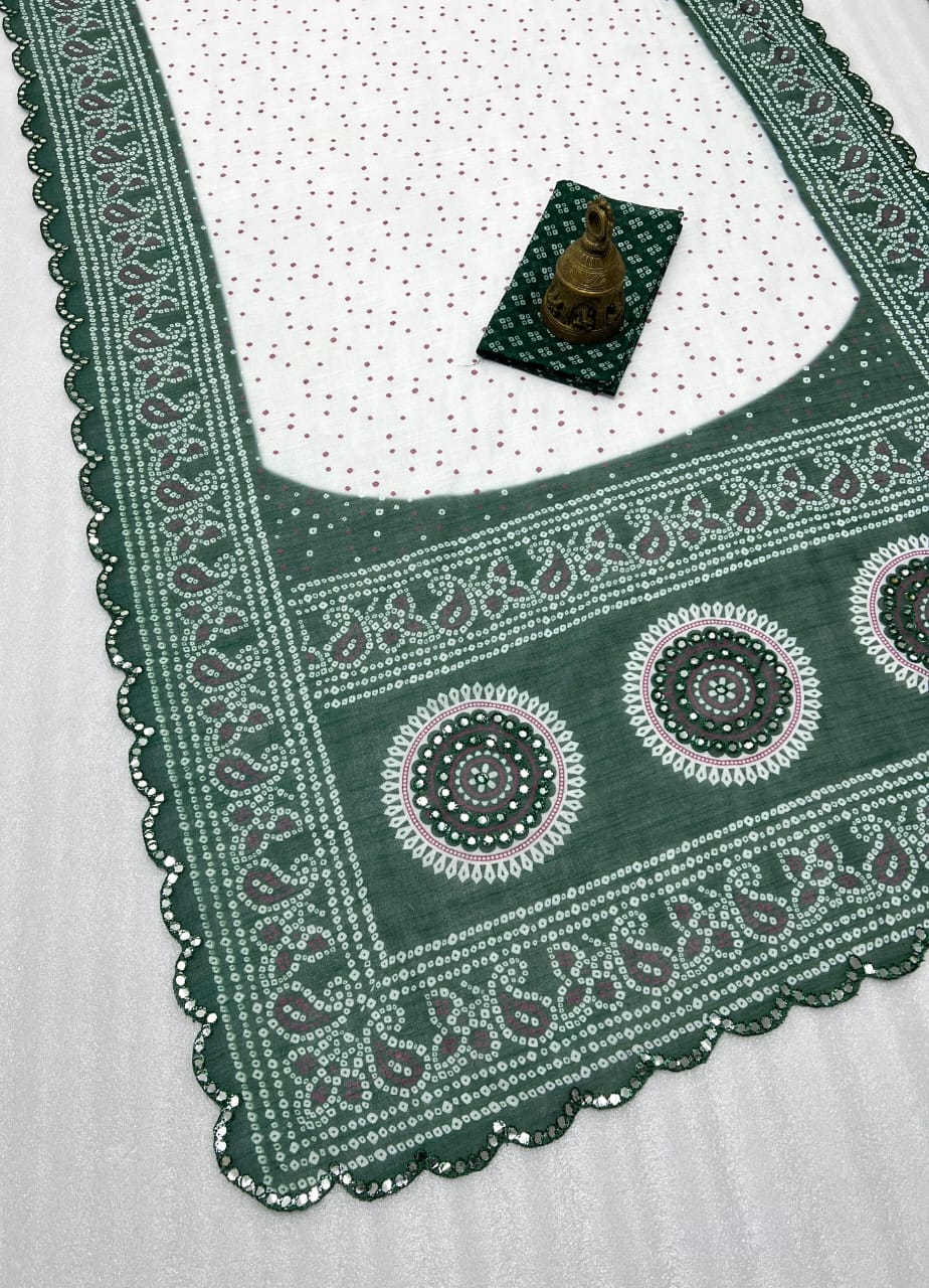 MG 479 By Mangalya Mirror Work Digital Printed Sarees Wholesale Price In Surat
